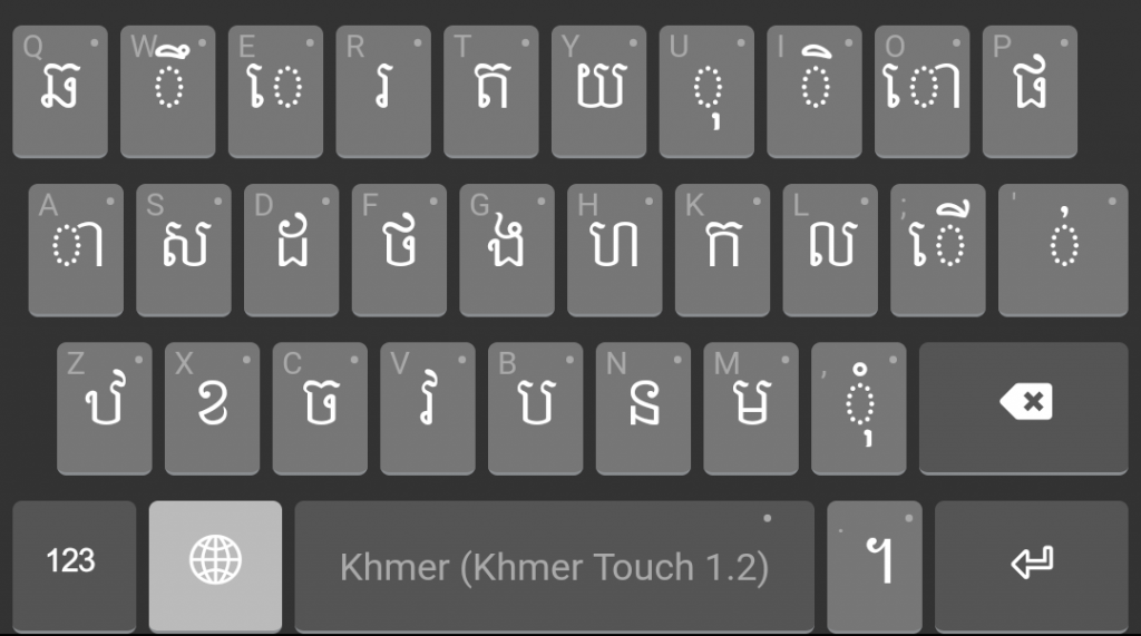 Khmer Unicode 3.0.1